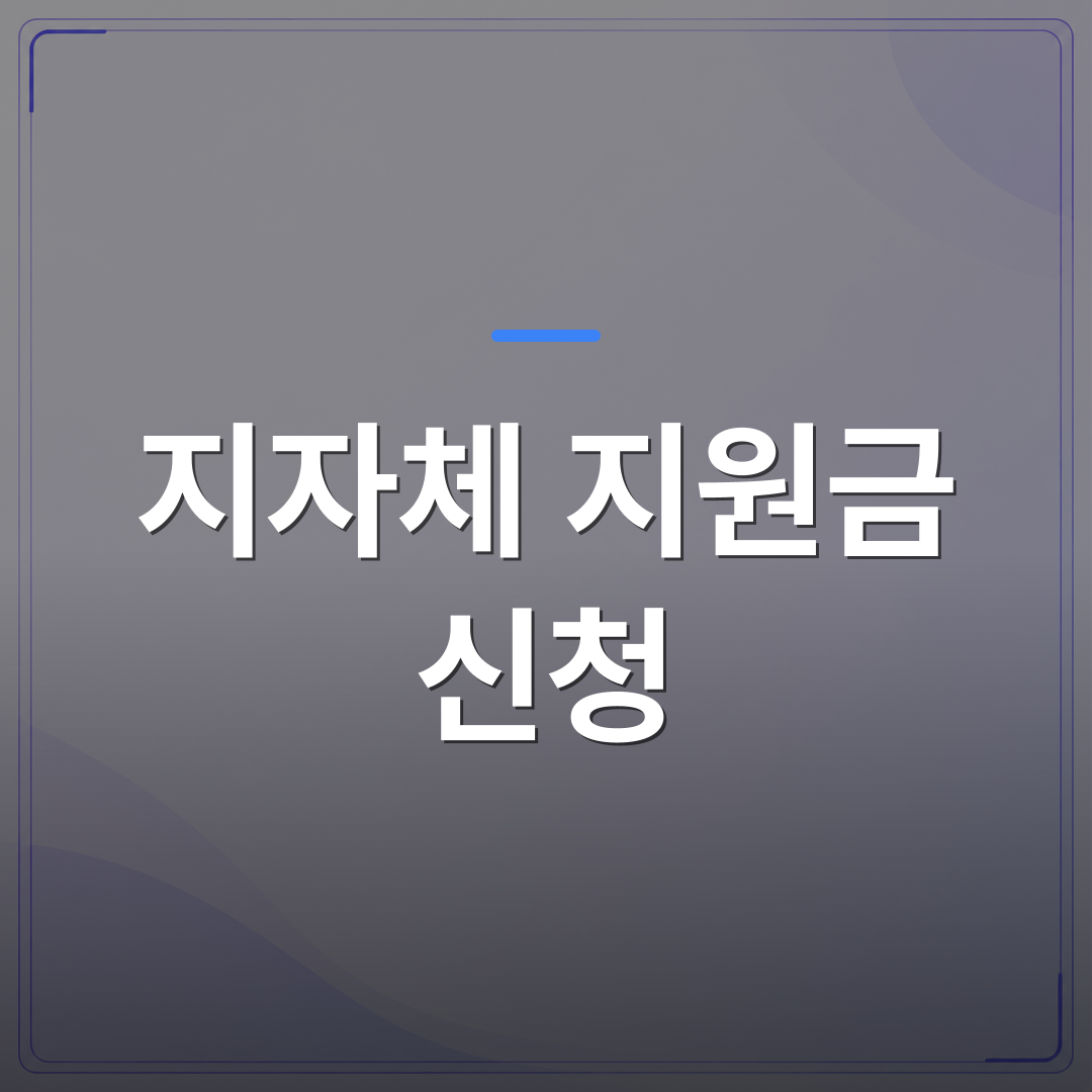 지자체 지원금 신청 - 지자체 지원금 신청: 어떻게 시작할까요? | 플로우드(FLOWOOD)의 INFO.