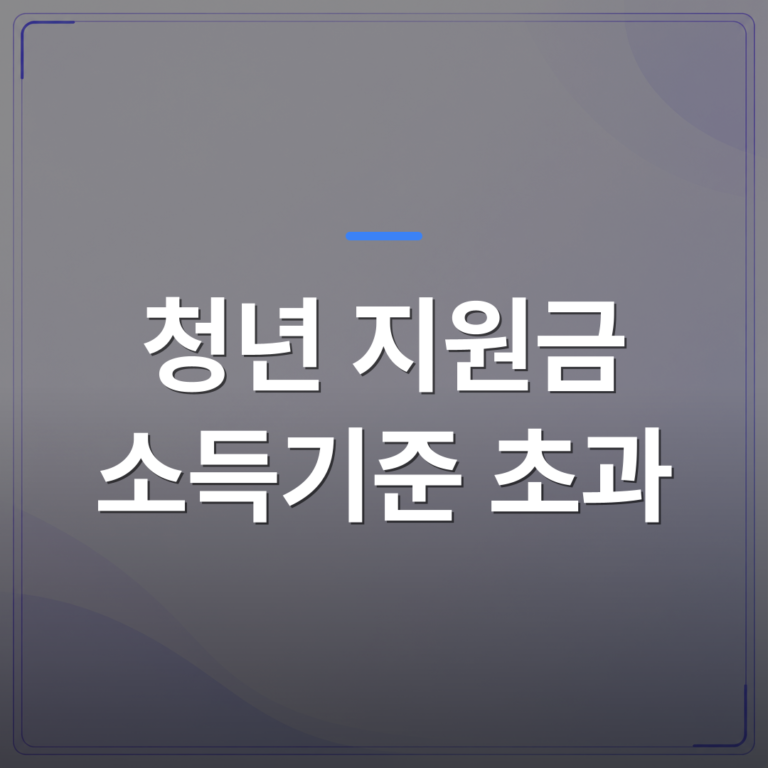 청년 지원금 소득기준 초과 - 청년 지원금 소득기준 초과했을 때 실제로 어떻게 달라지는지 정리했습니다 | 플로우드(FLOWOOD)의 INFO.