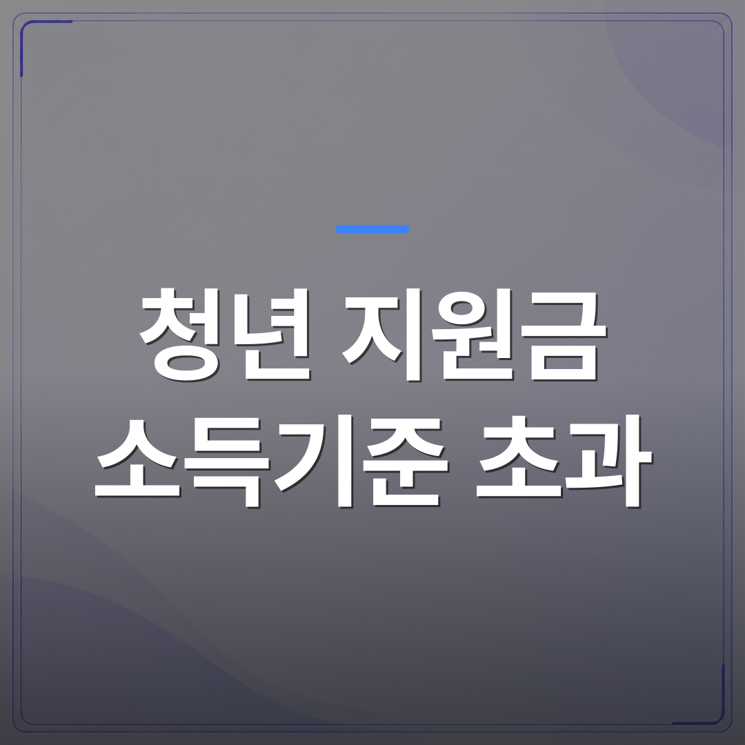 청년 지원금 소득기준 초과 - 청년 지원금 소득기준 초과했을 때 실제로 어떻게 달라지는지 정리했습니다 | 플로우드(FLOWOOD)의 INFO.